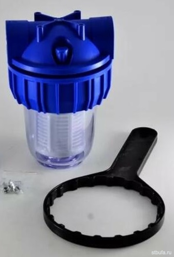 Колба фильтра для воды 5" (резьба 1") с картриджем CFC-5K Unipump