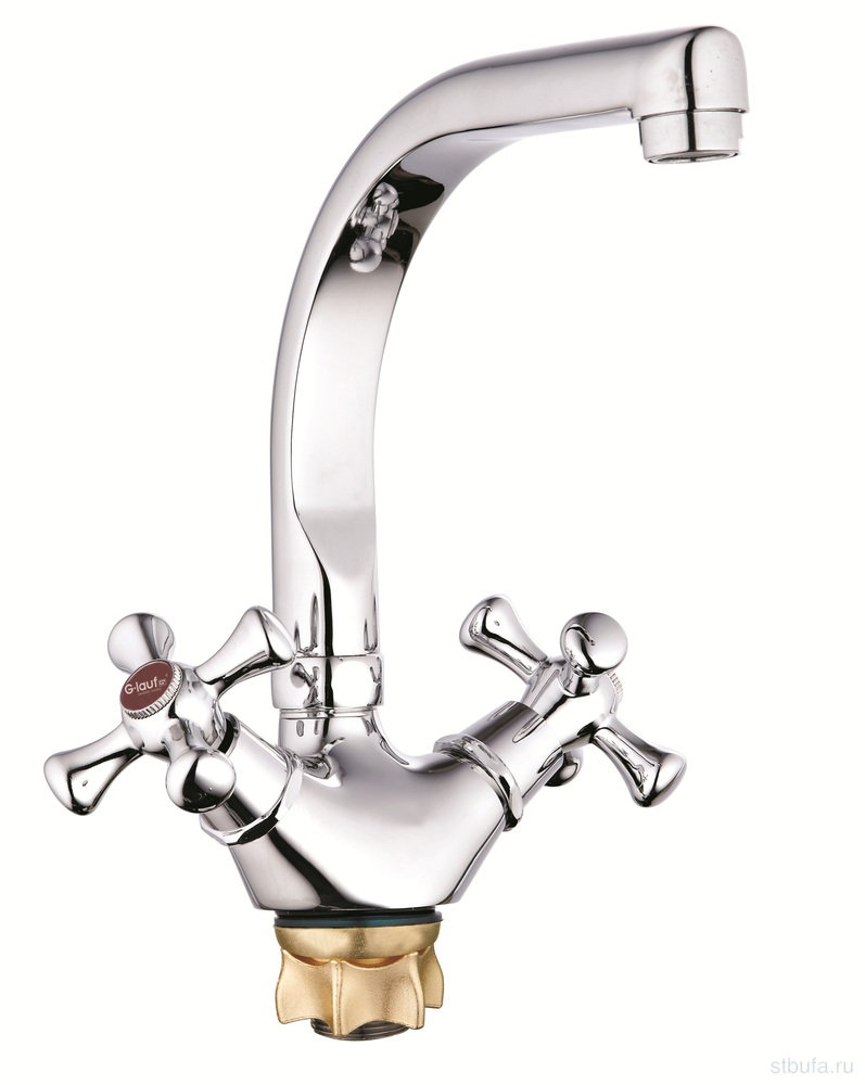 Смеситель GLAUF кухня керам 1/2", гайка, QTZ4-D827 (в кор.10/в упак.1)