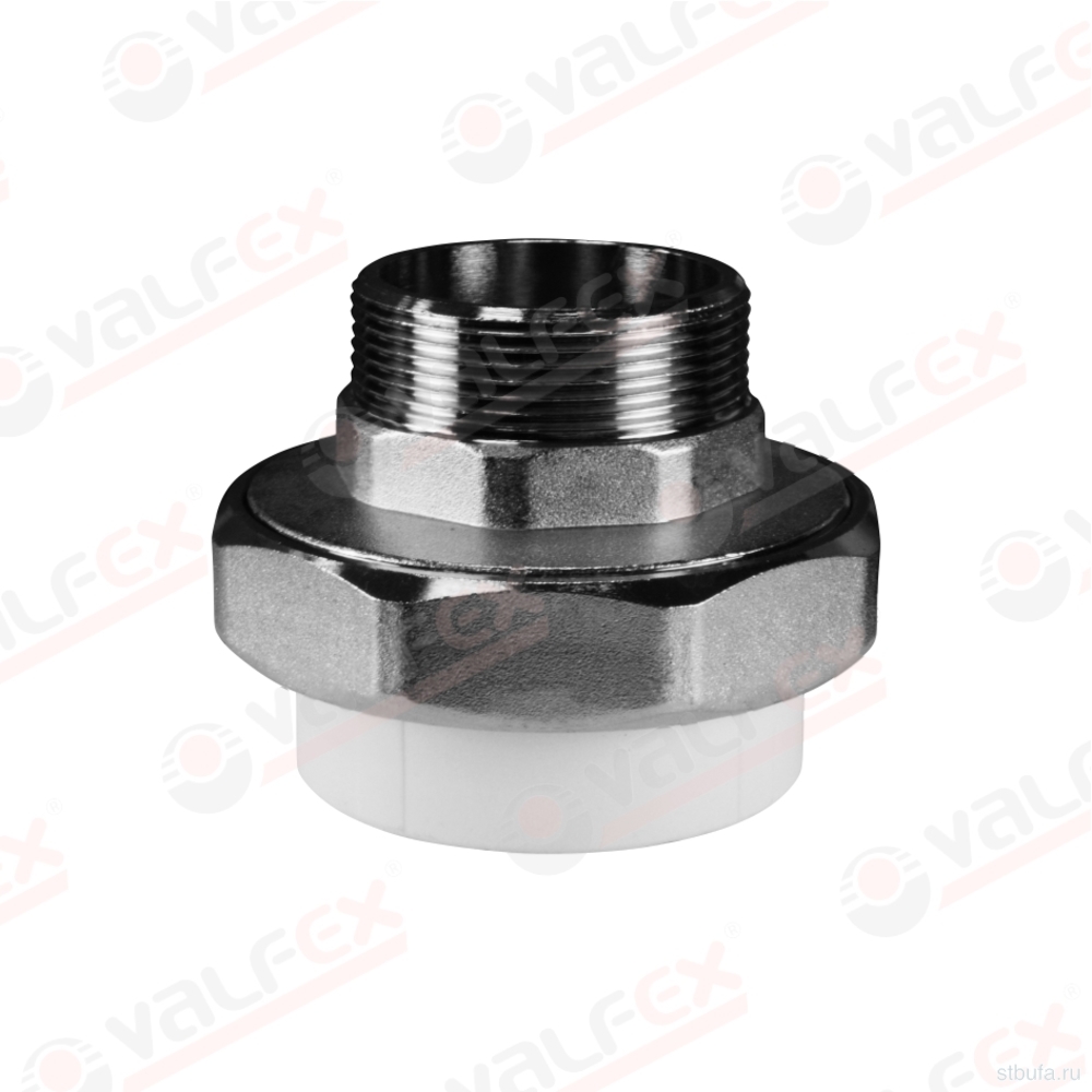 ППРС (полипропилен) Американка (муфта раз.) н/р D32*1 1/4 хр, Valfex (10/50)