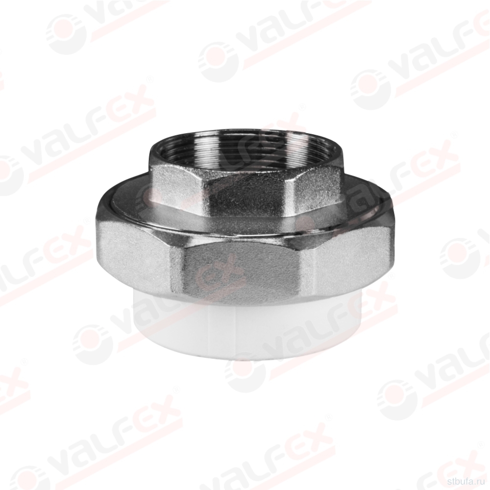 ППРС (полипропилен) Американка (муфта раз.) в/р D50*1 1/2 хр, Valfex (5/25)