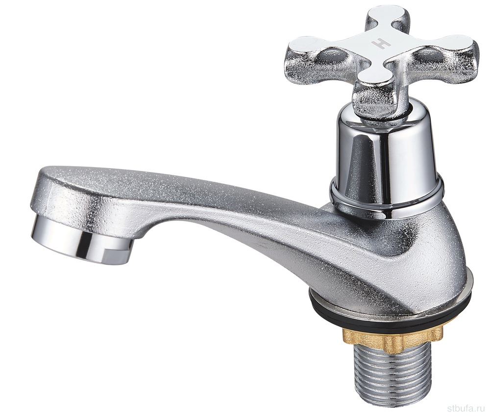Смеситель GLAUF/Solone раковина МОНО, керам 1/2", гайка, JIK15-A102-A (в кор.40/в упак.4)