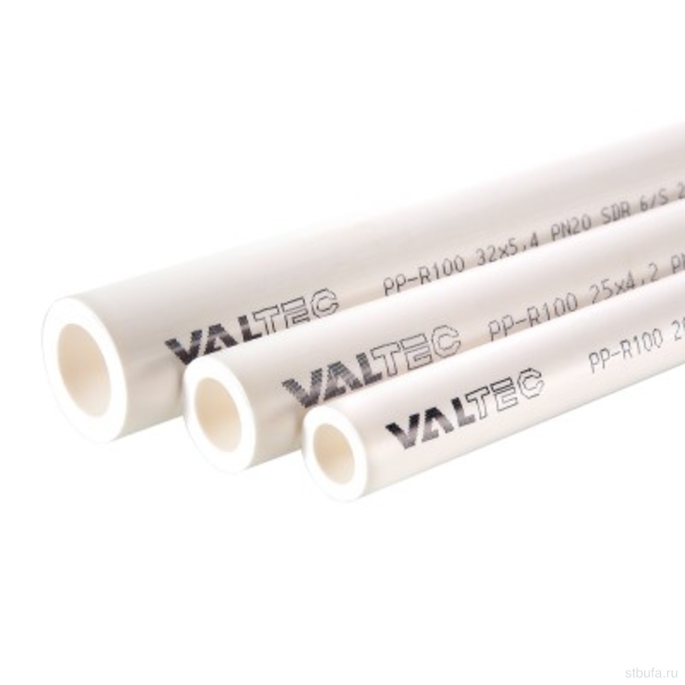 Труба PP-R VALTEC PN25 d20*3.4мм белый (4м) (120)