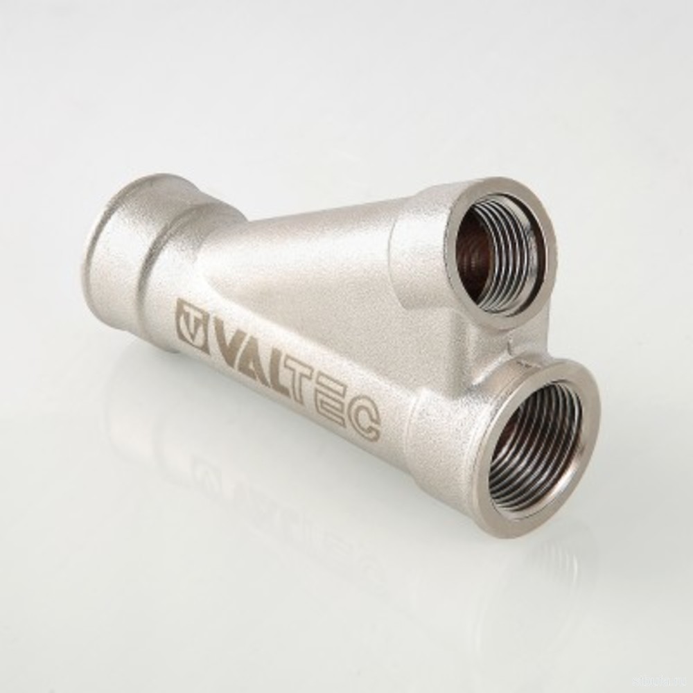 Тройник косой VALTEC, для гильзы под погружной датчик 1"х1/2''