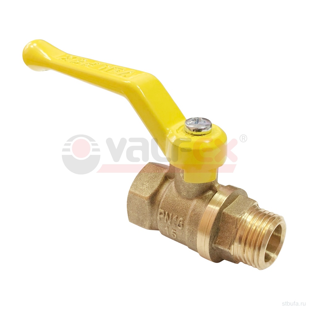 Кран шар. ГАЗ 1/2" г/ш ручка 11Б27фтМ (80/20) VALFEX