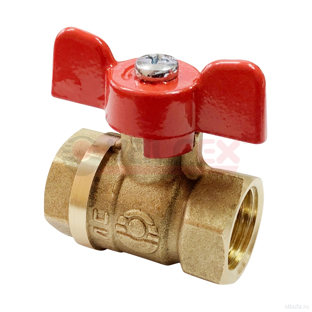 Кран шар. 3/4" г/г бабочка (11Б27фт1М) VALFEX (80/20)