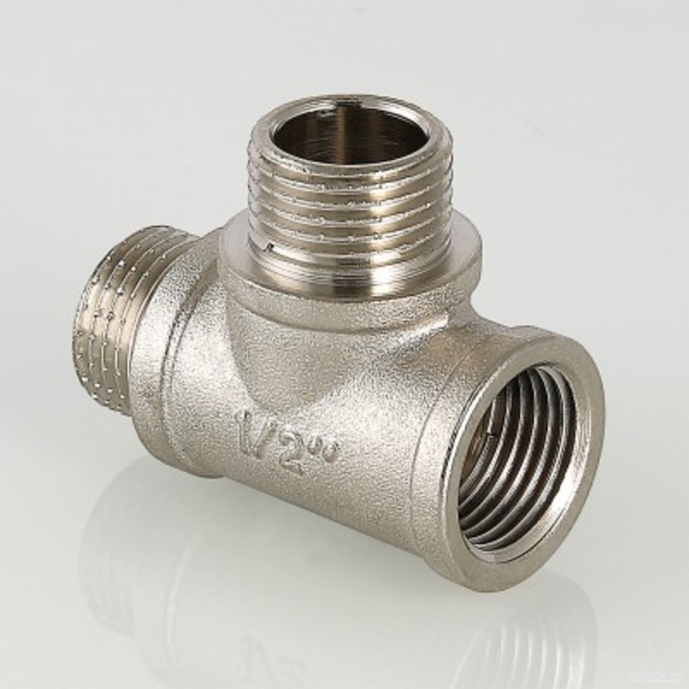 Тройник VALTEC с двумя переходами на нар.р. 3/4'' вн.-нар.-нар.