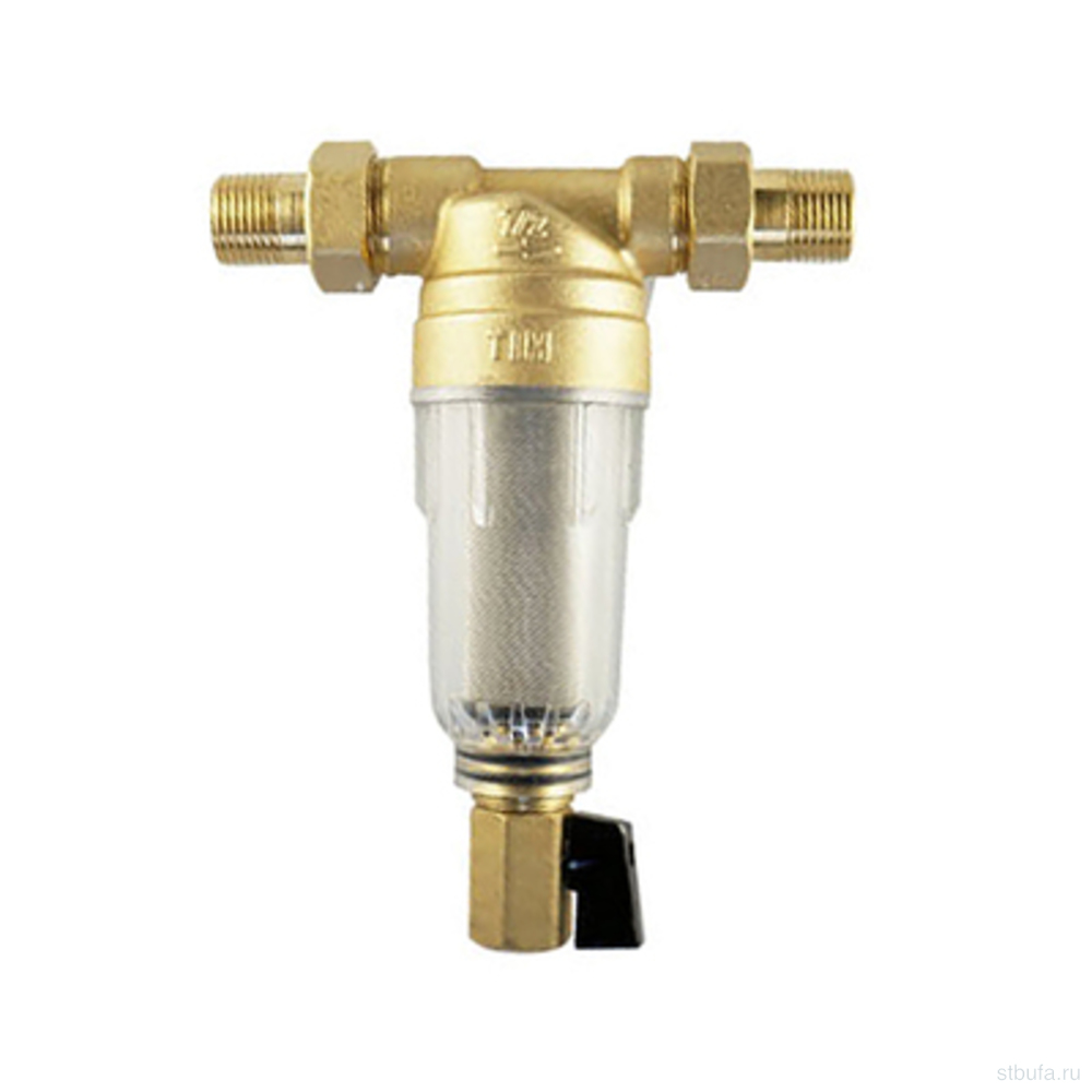Фильтр промывной 1/2", стекл..корпус (мини-кран 3/8",штуцер) TIM