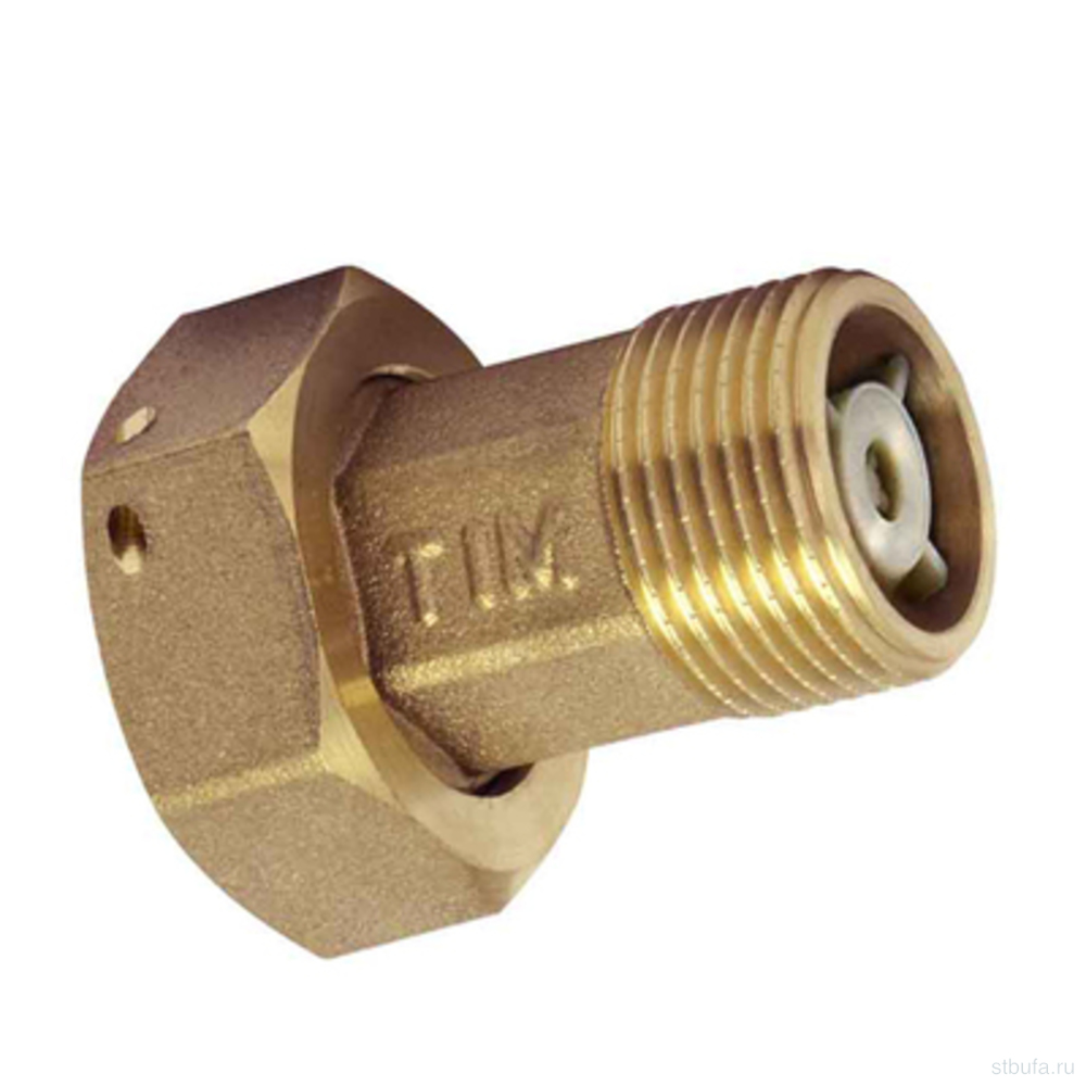 Американка для счетчиков с обратным клапаном 3/4"* 1/2"г/ш TIM цена за комплект (2шт)