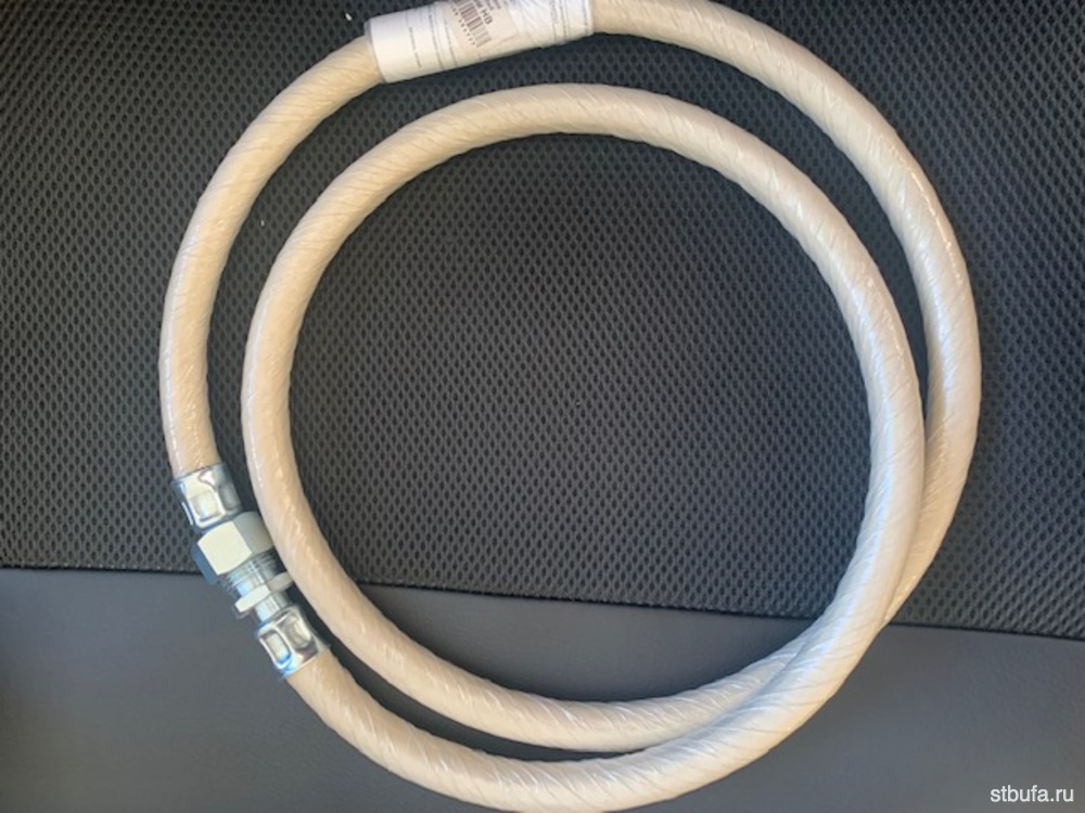 Шланг газовый №3 L-1,0м, тип ш1/2-г1/2, БЕЛЫЙ Беларусь