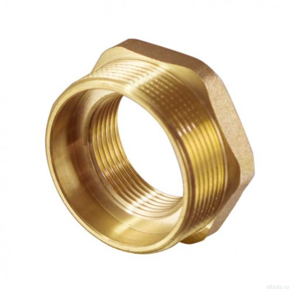 Футорка латунная 1/4" * 1/2"г/ш TIM (10/400)