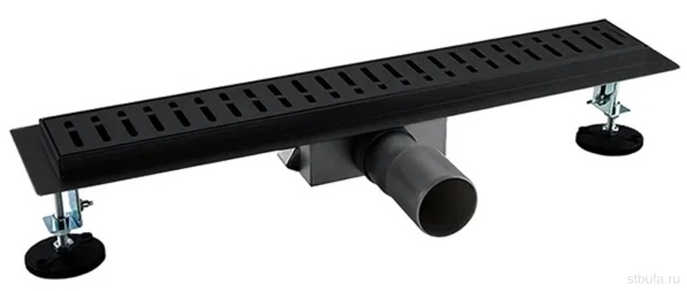 Трап душевой G87007-36 GAPPO 70*700, нержавеющая сталь, черный (5)