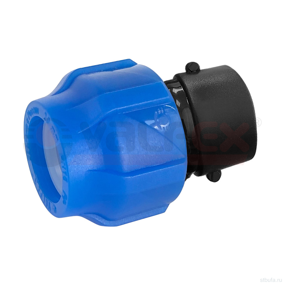 ПНД Муфта компр. соединительная с в/р 63*2 (16/4) Valfex
