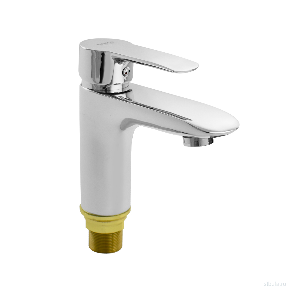 Смеситель для раковины BIANCO 3701 шаровый, с коротким изливом, литой корпус, хром (1/10)