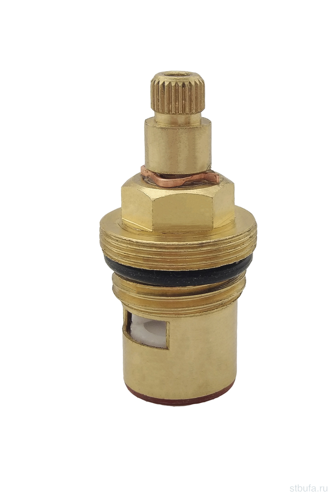 Кран-букса 1/2, 24 шлица для крест. ручек, увел. толщ. стенок GLAUF UFX-2238 (40/400)