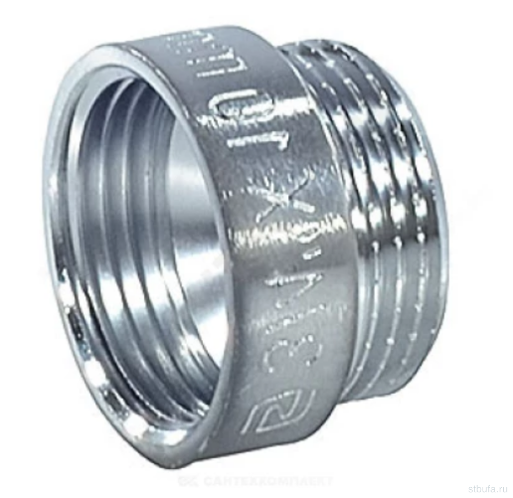 Удлинитель 1/2'' вн/нар ЛАТ/ХРОМ Ду15 L=40мм SantechSystems (10)