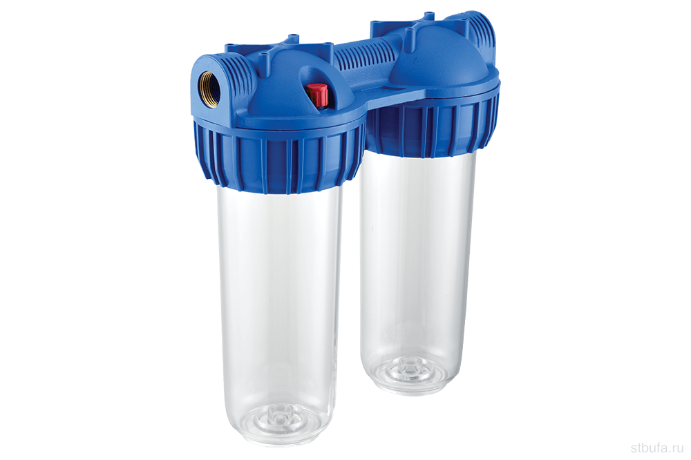 Колба 10" CFC-10К-2 (резьба 3/4") двойная (без картриджа) Unipump (12)
