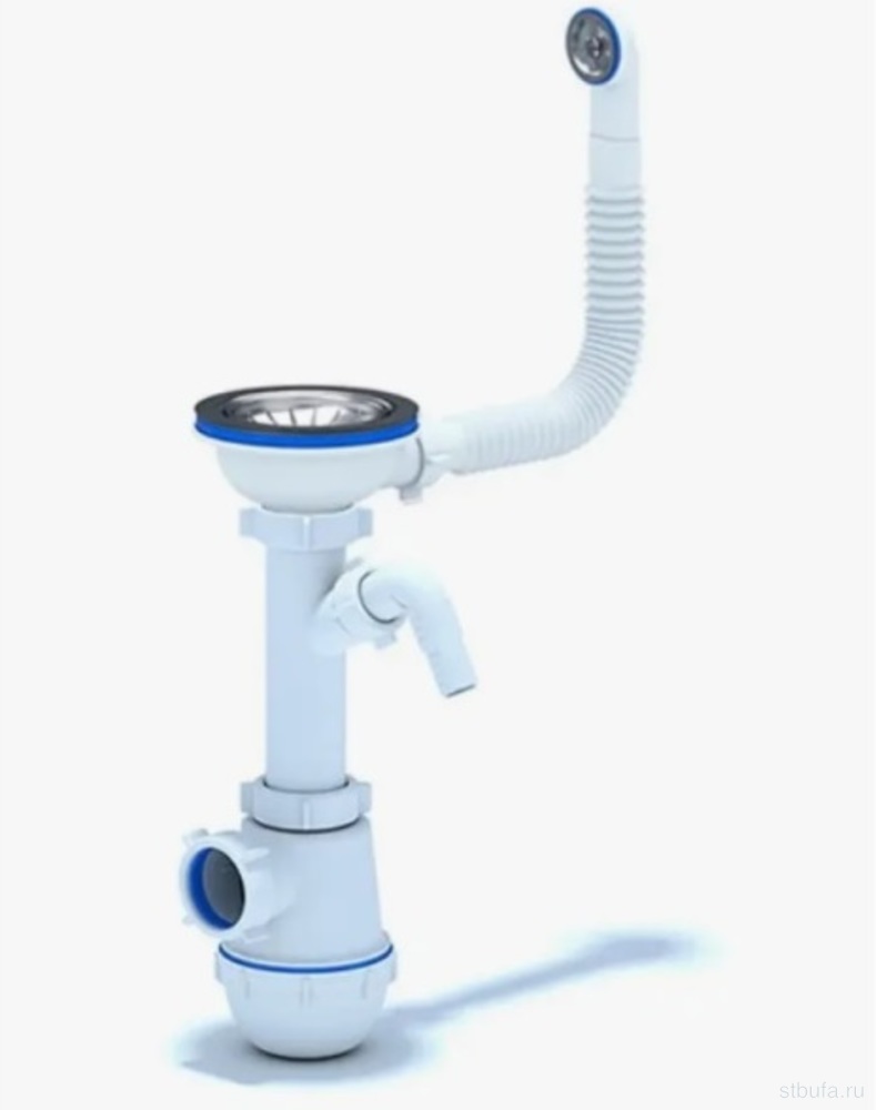 Сифон АНИ Грот 3 1/2"* 40 с пер, отв. с/м и г/т 40x40/50 A1042SP15 (20)