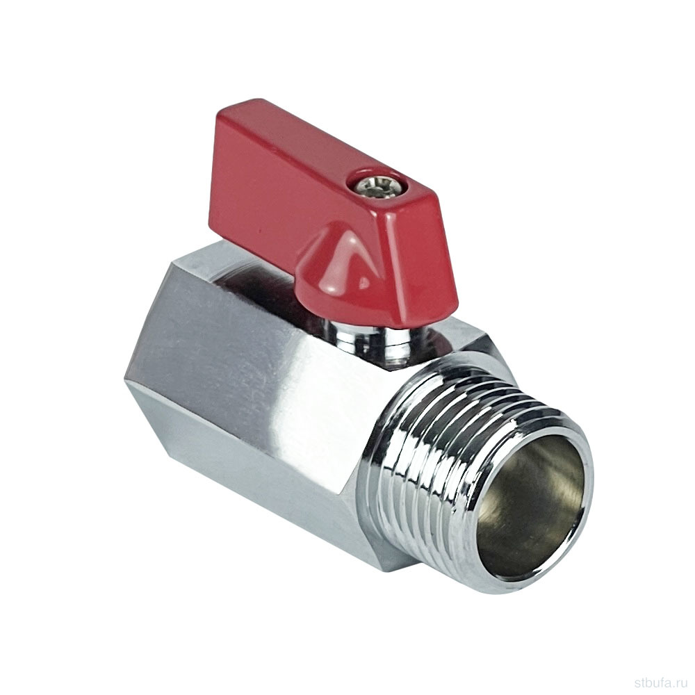 Кран шар. MINI VALFEX ВР3/8"хНР3/8" НИКЕЛИРОВАННЫЙ (300/60) К