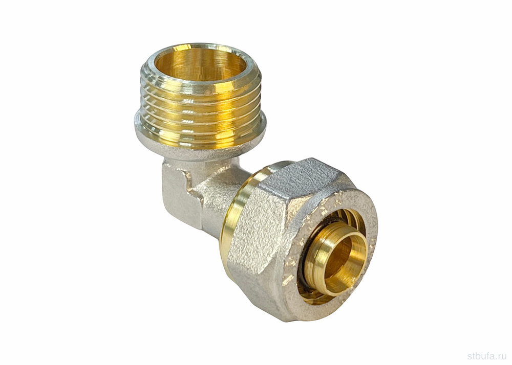 Угольник обжимной с переходом на НР VALFEX 20 х 1/2" (200/10) К