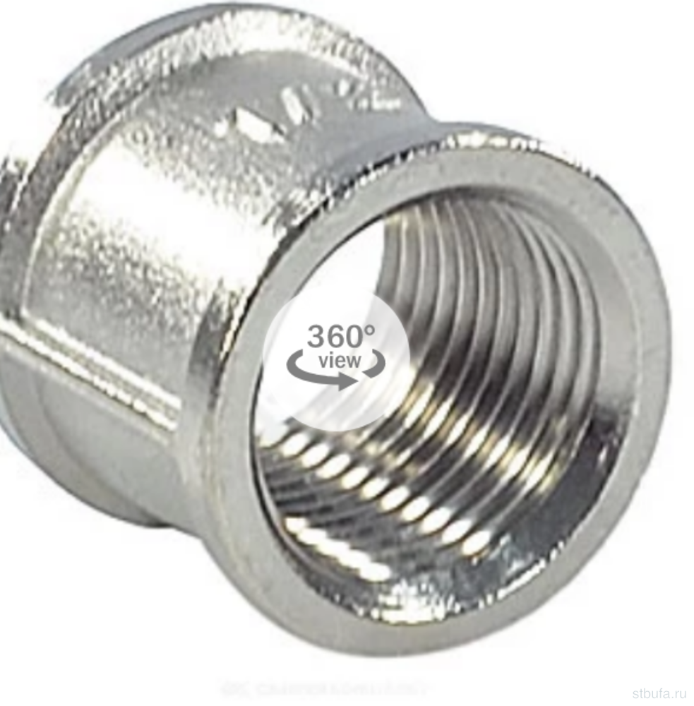 Муфта 1 1/2'' внутр/внут ЛАТ/НИКЕЛЬ Ду40 SantechSystems (5)
