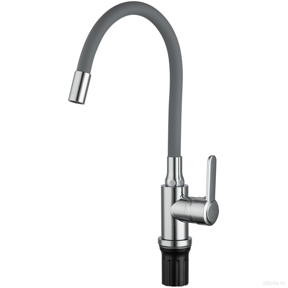 Смеситель FRUD кухня R42052-31 гибкий излив, нерж. сталь, хром (1/10)