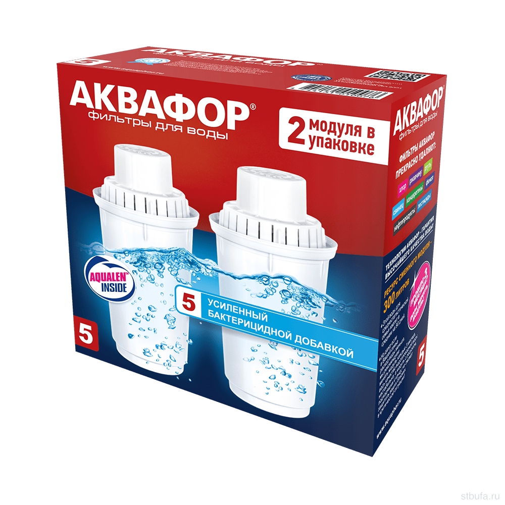 Комплект модулей сменных фильтрующих АКВАФОР В-5 (2 шт)
