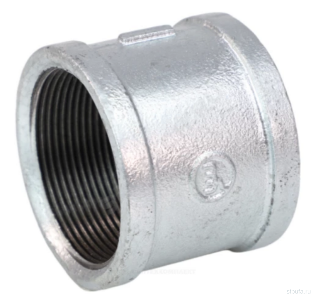 Муфта 1 1/2" г/г прямая чугун оцин ДУ 40 FITTEX PLUS
