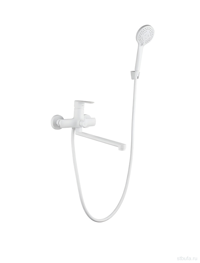 Смеситель для ванны с душем TSARSBERG TSB-25W-02 тип См-ВУОРНШлА Белый (1/10)
