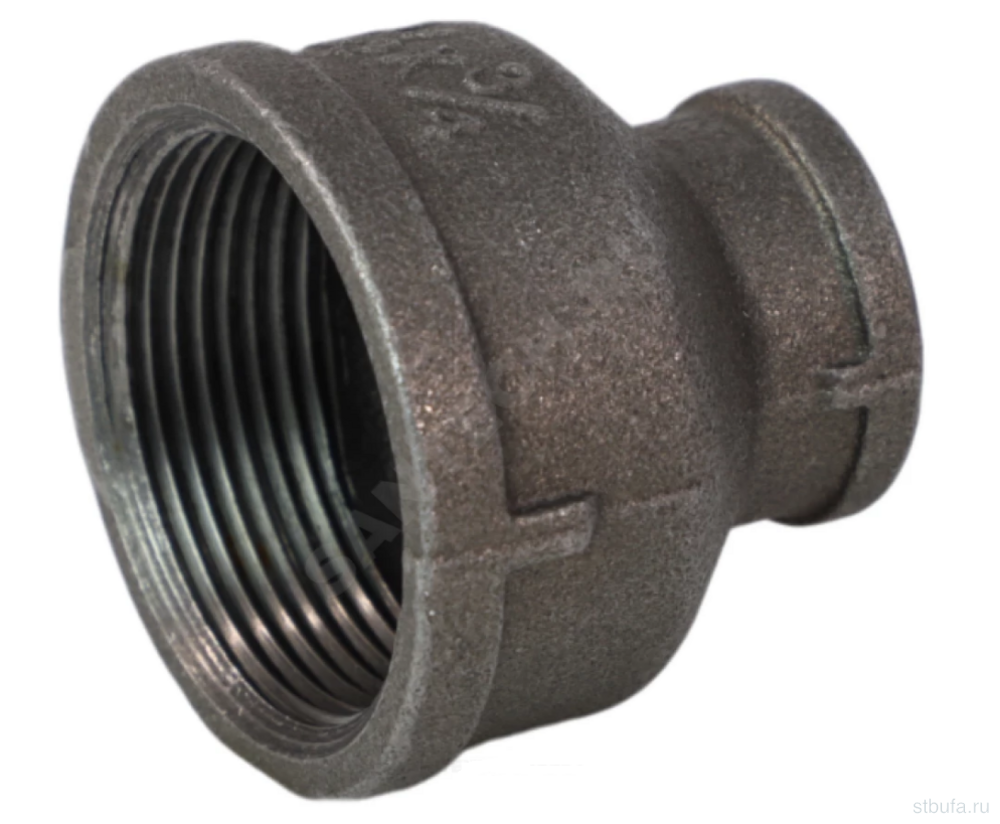 Муфта 1 1/2"х 3/4" г/г переходная чугун ДУ 40Х20 FITTEX PLUS