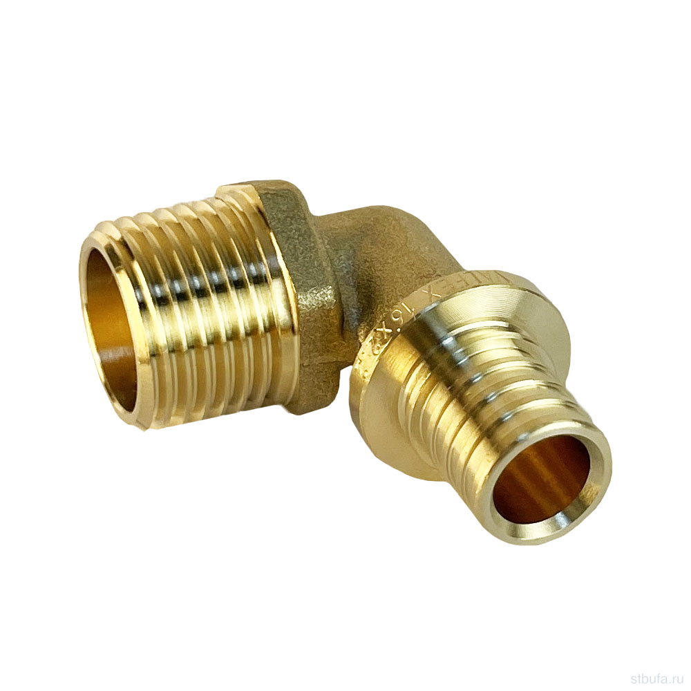 Угольник надвижной с переходом на нар.р. 16(2,2) х 3/4" (VALFEX) (160/10) К