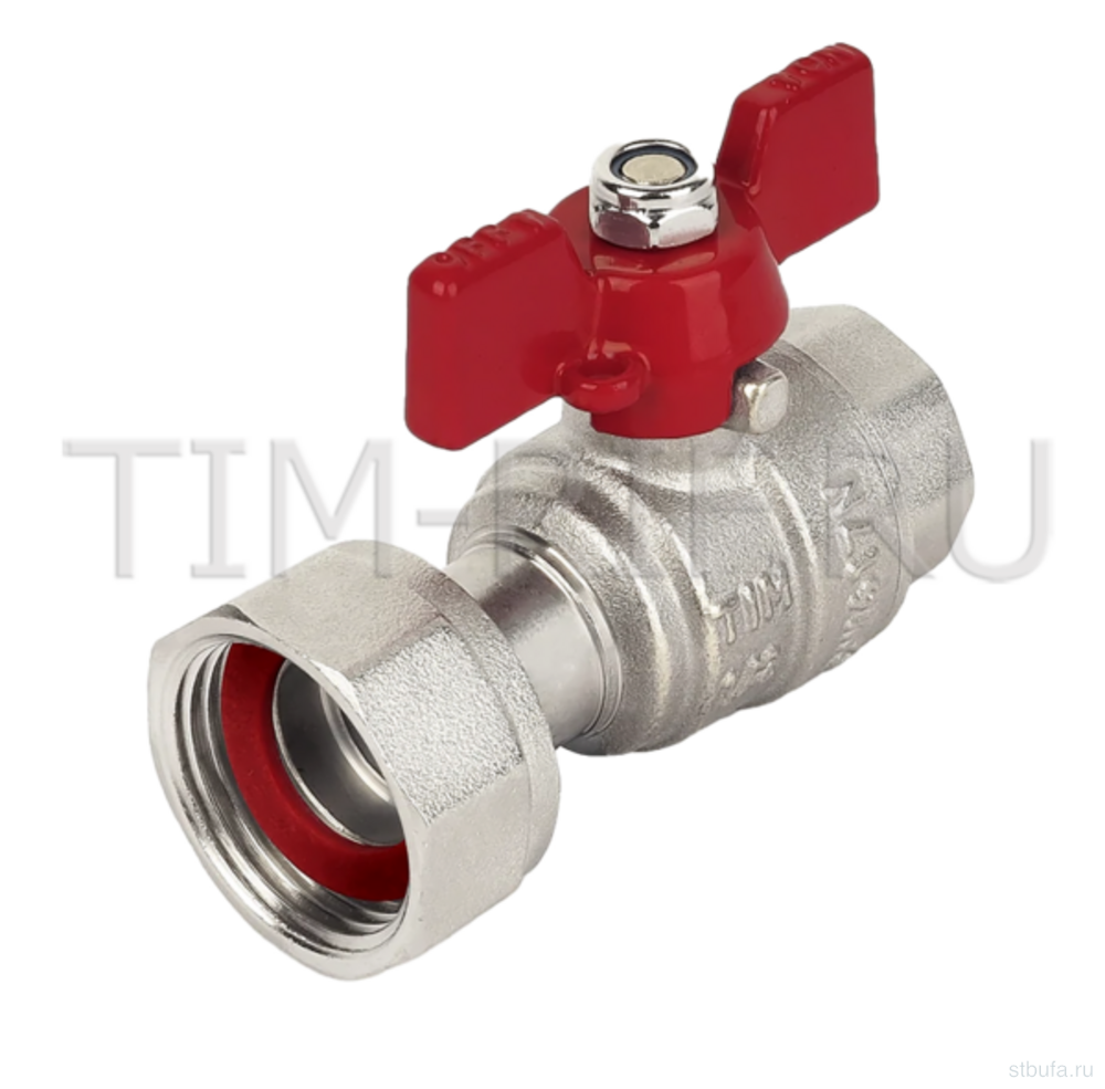 Кран шаровой с накидной гайкой 1/2*3/4г TiM (20/80)