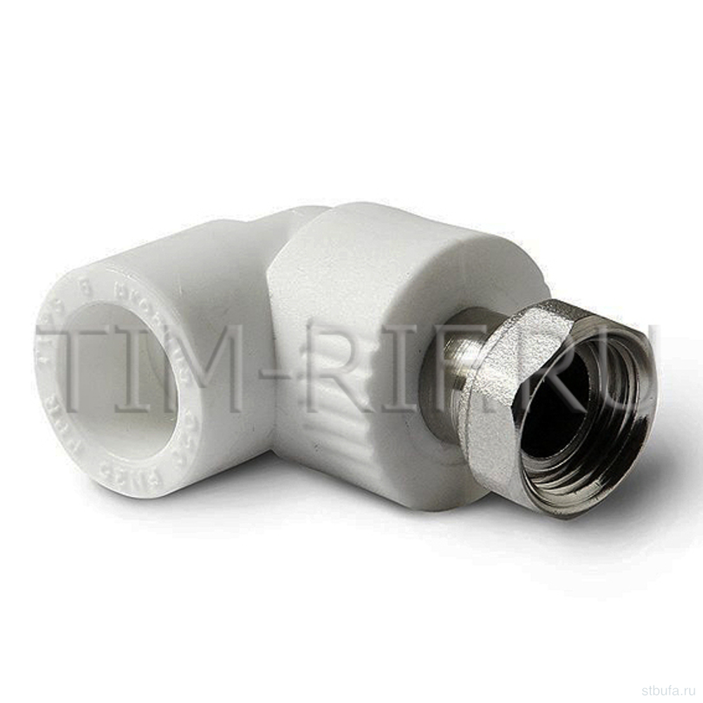 ППРС Уголок комбинированный с накидной гайкой 25*1/2 г TIM (10/100)