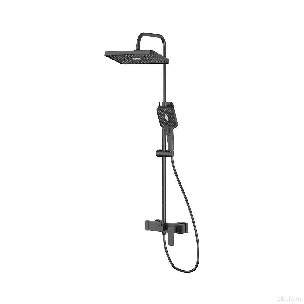 Душевая система, тропический душ, латунь VALFEX Antlia Black (4)