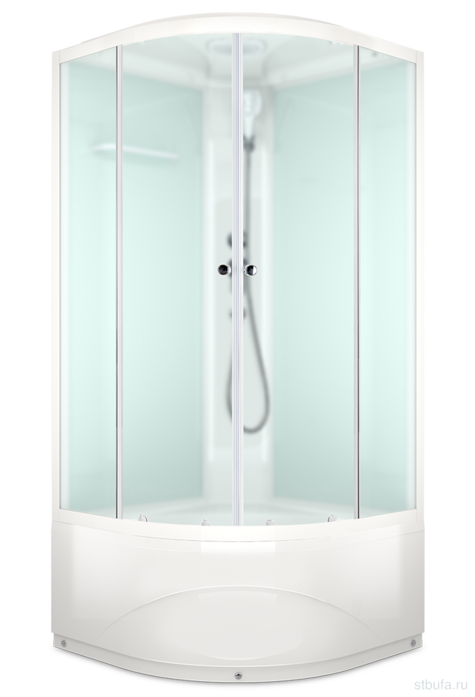 Душ кабина DOMANI-Spa Delight SLIM 88 high 3 МЕСТА,высокий поддон,белые стенки,стекло сатин матированное,80*80*218см,АКРИЛ