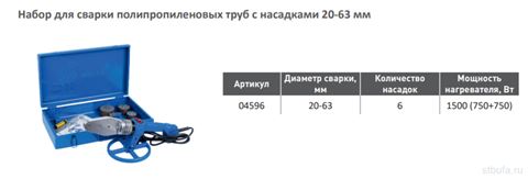 Аппарат для сварки полипропилена 20-63 1500W AQUALINK